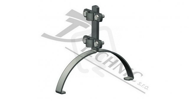 PJT 15 a Podpěra jím. tyče d16 na hřebenáče - 1 podpěra - 240-260 mm 110026