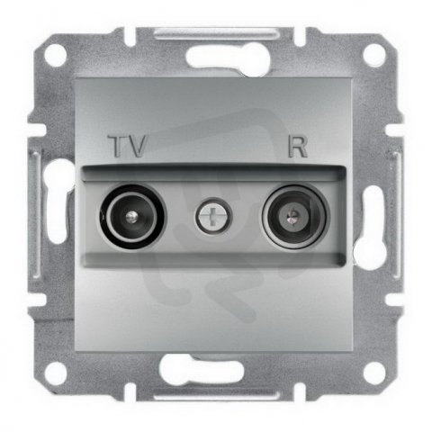 Asfora Zásuvka TV-R, koncová, alu SCHNEIDER EPH3300161