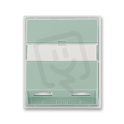 ABB Element 5013E-A00252 22 Kryt zásuvky ISDN průchozí,dvojnásobné
