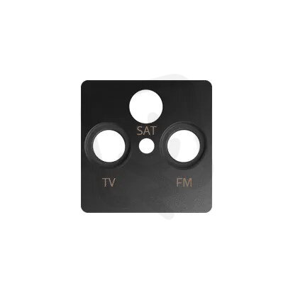 Kryt pro anténní zásuvky R-TV-SAT, grafit KONTAKT SIMON 82037-38