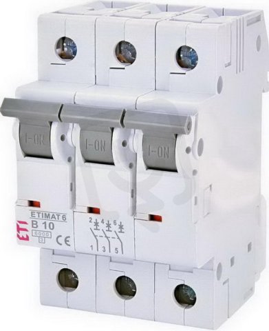Jistič ETIMAT 6 3p B10 6kA ETI 002115514