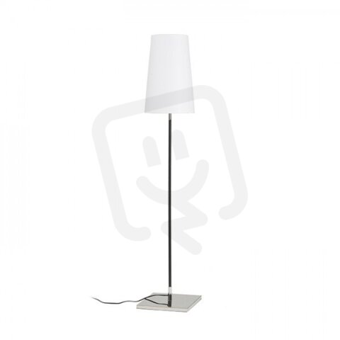 LULU stojanová bílá/černá chrom 230V E27 28W RENDL R12466