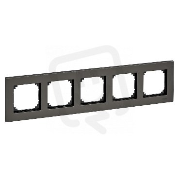 Merten Rámeček pětinásobný M-Elegance, Rhodium Grey SCHNEIDER MTN403514