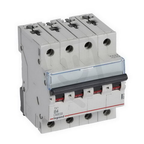 TX3 JISTIČ, 4 PÓLOVÝ, CHAR. B, 4A 6000A LEGRAND 403412