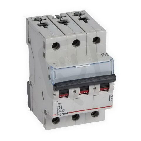 TX3 JISTIČ, 3 PÓLOVÝ, CHAR. D, 4A 6000A LEGRAND 403750