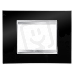 CHORUS Rámeček Lux, 3 násobný, černý GEWISS GW16203TN
