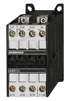 Stykač 11kW, 3-pólový, 22A AC3, 32A AC1, 1R, 24VDC SCHRACK LA402225--