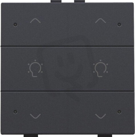 NHC 6násobný ovladač+LED 2x stmívání -ANTHRACITE NIKO 122-52046