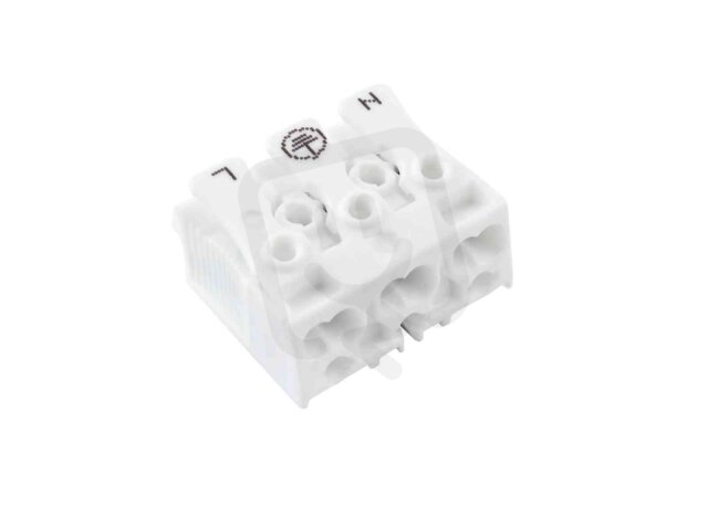 Svorkovnice SLK 3/3 E-PIEC (N-E-L) pro svítidla PC bílá/88167522 ELEMAN 1000141