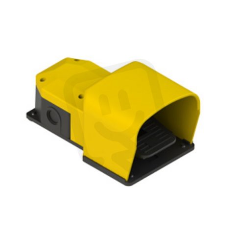 Nožní spínač PX10110, IP53, žlutý, (1NO+1NC), se závitem pro vývodku M20x1,5