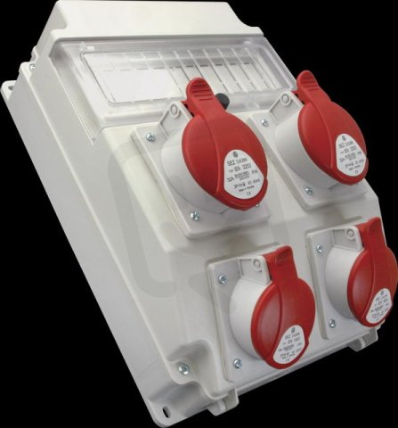 Zásuvková rozvodnice 4x3243, 11 modulové okénko, IP54 ROS 11/X-41