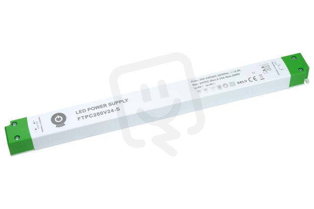 Napěťový zdroj SLIM 24V 8.33A 200W ALUMIA FTPC200V24-S