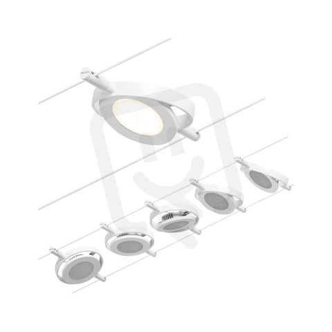 LED lankový systém RoaMac základní sada 5x4,5W 3000K 230/12V bílá/chrom 94416