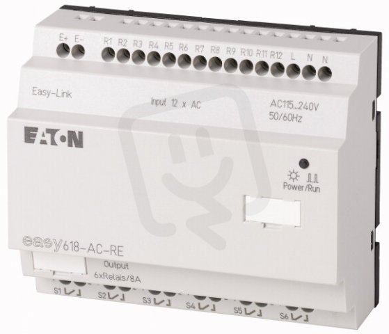 Eaton 212314 Rozšířující modul, 230VAC, 12 vst., 6 výst. relé EASY618-AC-RE