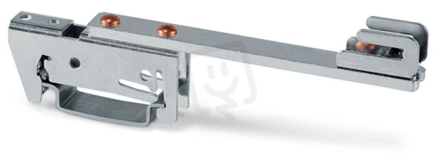 Držák přípojnice, pro přípojnice Cu 10x3 mm, Jednostranný, rovný, stříbrná
