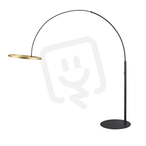 ONE BOW FL stojací lampa černá/mosaz 20 W 1200/1200 lm 2700/3000K CRI90 140°