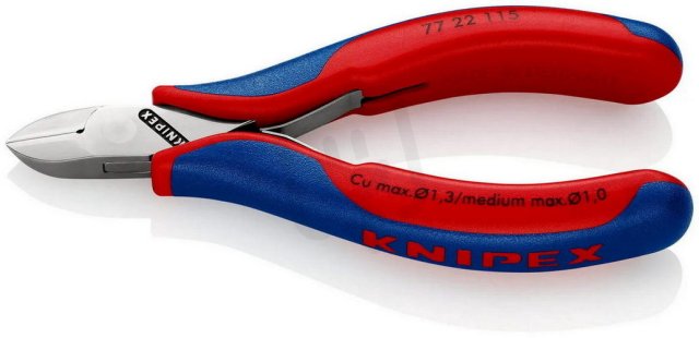 Boční štípací kleště pro elektroniku 115 mm KNIPEX 77 22 115
