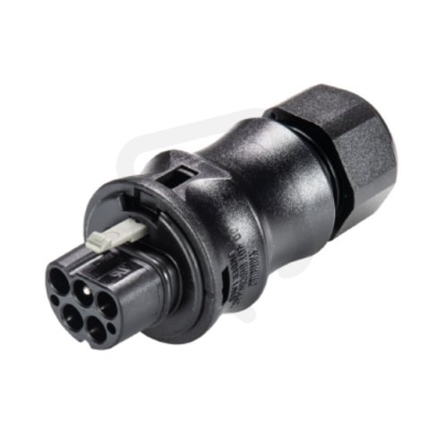 vidlice na kabel gesis RST, 4-pól, průchodka 10-14mm, lisovací kontakty, černá