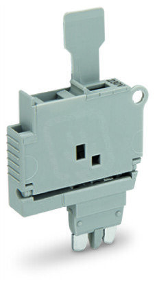 Pojistkový modul, se sponkou, pro pojistkovou vložku G 5x20 mm, šedá