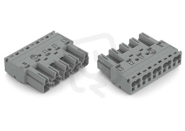 Zástrčka 5pól. Kód. B šedá WAGO 770-255/060-000