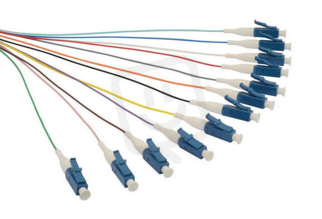 Pigtail 9/125 LCupc SM OS 1,5m, balení 12ks - barvy SOLARIX 70221199
