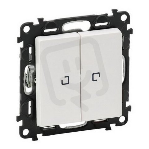 VALENA LIFE STŘÍDAVÝ PŘEPÍNAČ Č.6+6 ORIENTAČNÍ LED OSVĚTLENÍ BÍLÁ LEGRAND 752109