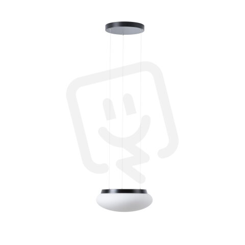 Závěsné LED svítidlo se skleněným stínidlem OSMONT ARAKIS LE2 13W IP40 4K černá