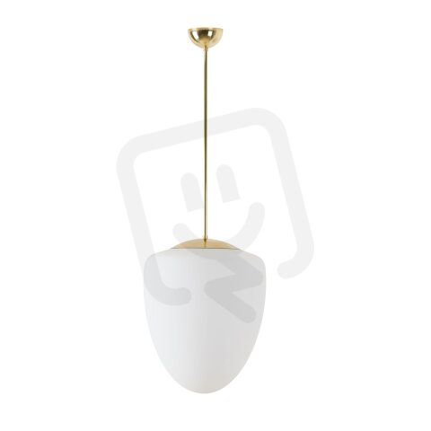 Závěsné svítidlo se skleněným stínidlem OSMONT ASTRA P 13W IP40 E27 mosaz