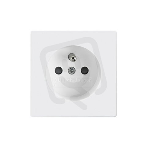ABB FUTURE LINEAR SOLO zásuvka s kolíkem bílá 6619B-A0635784 (náhrada 5519)