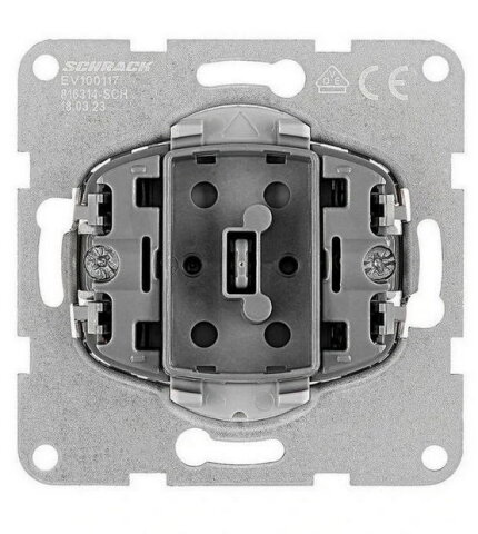 Přístroj přepínače křížového č.7, bezšroubové svorky SCHRACK EV100117--
