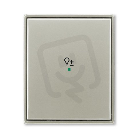 ABB Time Kryt 1násobný symbol stmívání starostříbrná 6220E-A01004 32