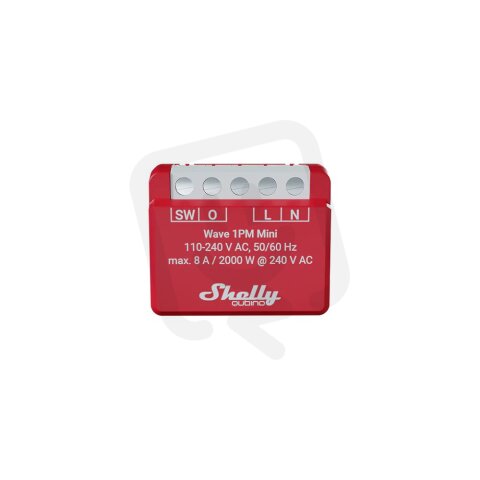 Spínací modul Shelly Wave 1PM Mini Z-Wave.