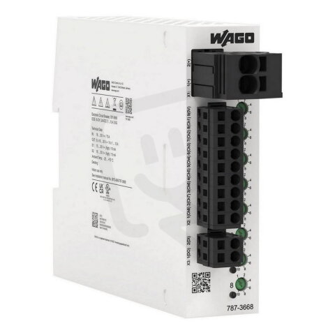 Elektronický jistič, 8kanál., Vstupní napětí 24 V DC WAGO 787-3668