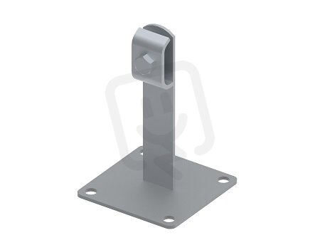 Držák vedení na kovovém podstavci pro drát průměr 8/10mm, StZn GROMTOR 402212