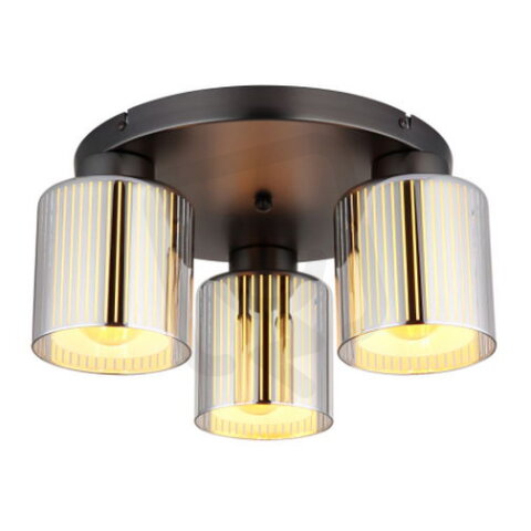Stropní svítidlo FELICIA černý chrom 3x60W E27 IP20 GLOBO 16056-3D