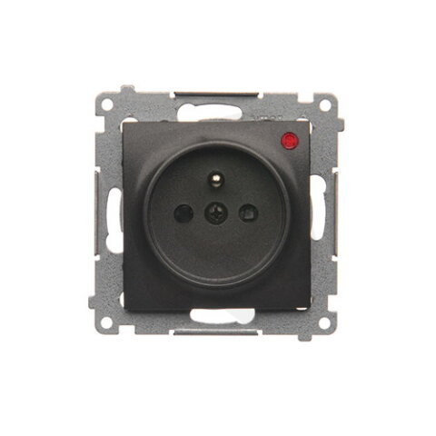 Zásuvka silová 1 násobná typ E (přístroj