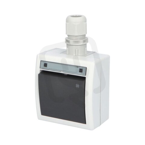 ATLAS 2K IP65 Přepínač křížový č.7 s vývodkou M20, na povrch, šedý 19180-07