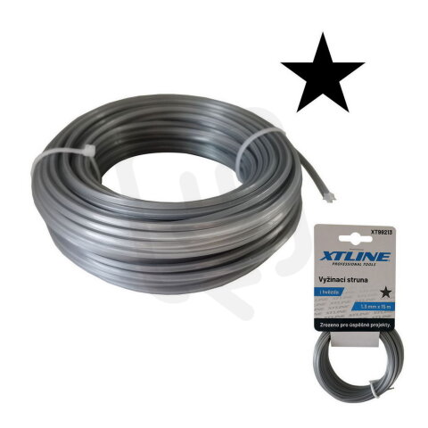Vyžínací struna hvězda 2,4 mm / 15 m XTLINE XT99224