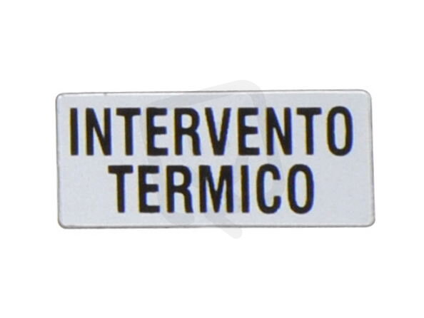 Lovato LPXAI233 Štítek ''INTERVENTO TERMICO''