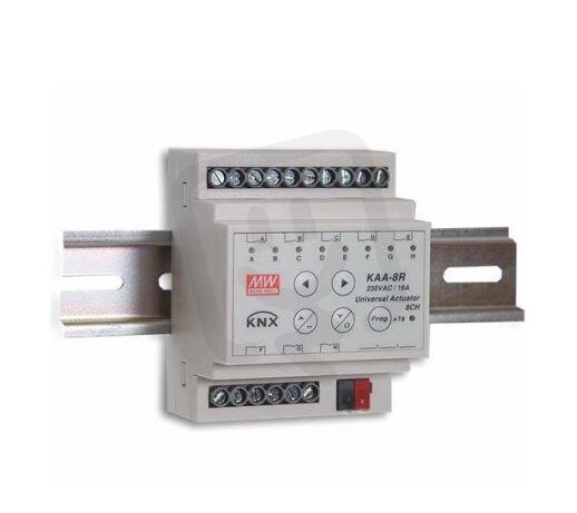 KNX actuator 8kanálový 10A MEAN WELL KAA-8R-10