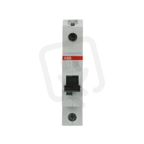 S201-D40 1 fázový jistič 40 A char. D 6kA ABB 2CDS251001R0401