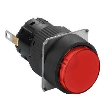 Schneider XB6EAV4BP Ovládač stiskací XB6, rudá, IP 65