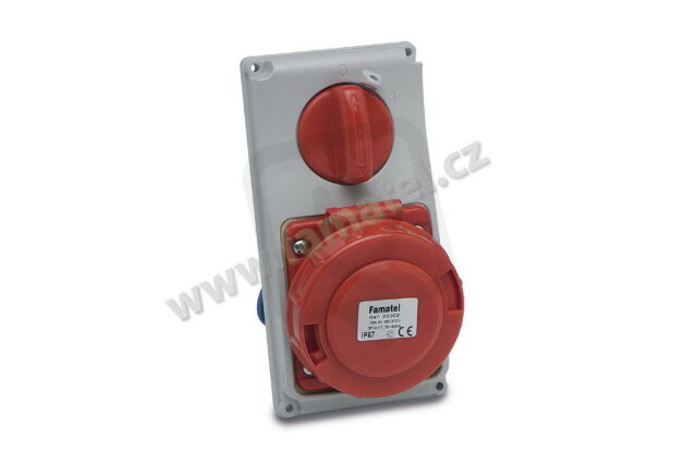Zásuvkový blok 25002 IP67 400V 16A 5P 6h FAMATEL 25002