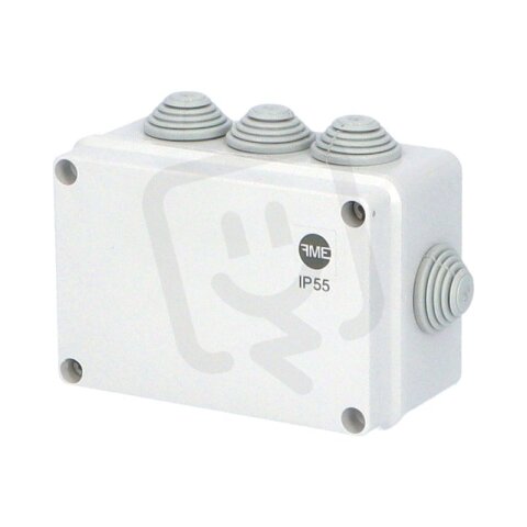 Krabice SolidBOX 68032 IP55 130x95x58mm plné víko stupň. vývodky (8x) FAMATEL
