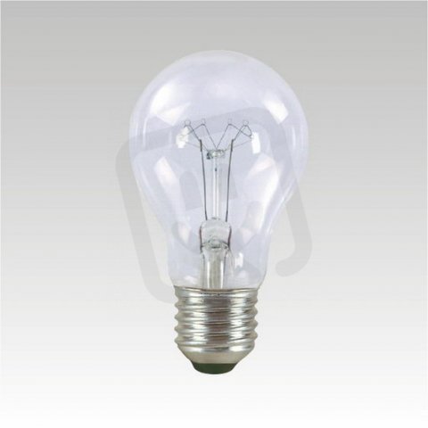 Průmyslová otřesuvzdorná žárovka AGR 240V A55 60W E27 CLEAR NBB 337003010