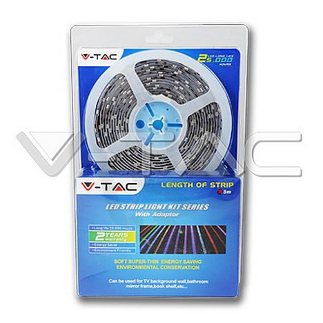 LED Strip Set SMD5050 60 LEDs White Non-waterproof (2126+3008) V-TAC SKU2355