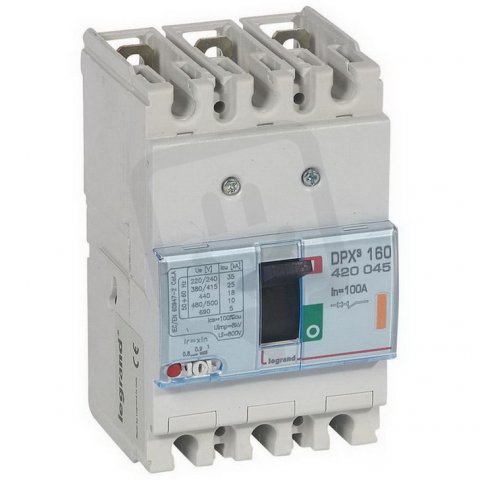 DPX3 160 TM 3P 100A 25KA LEGRAND 420045