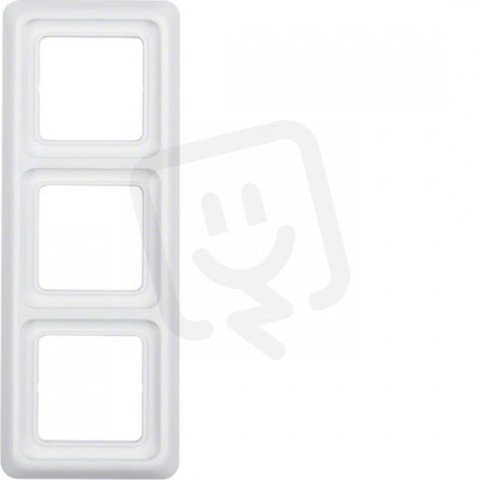 Rámeček, 3-násobný, wg Up IP44, bílá lesk BERKER 133009