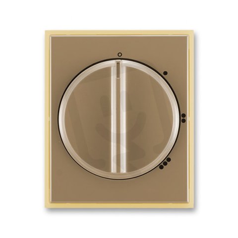 Kryt spínače s 3stup. otoč ovl 3294E-A00170 25 kávová/led. opálová Element ABB