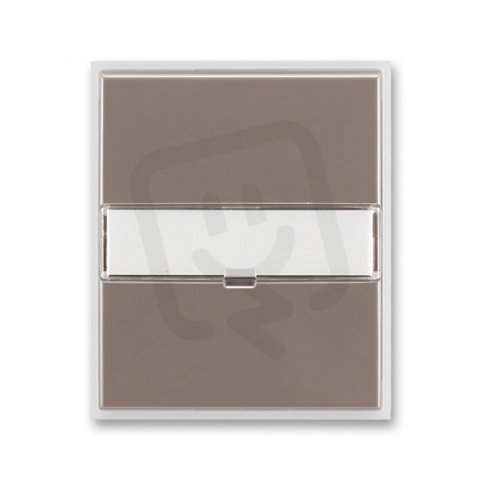 Kryt vypínače s popisovým polem 3558E-A00610 26 lungo/mléčná bílá Time ABB